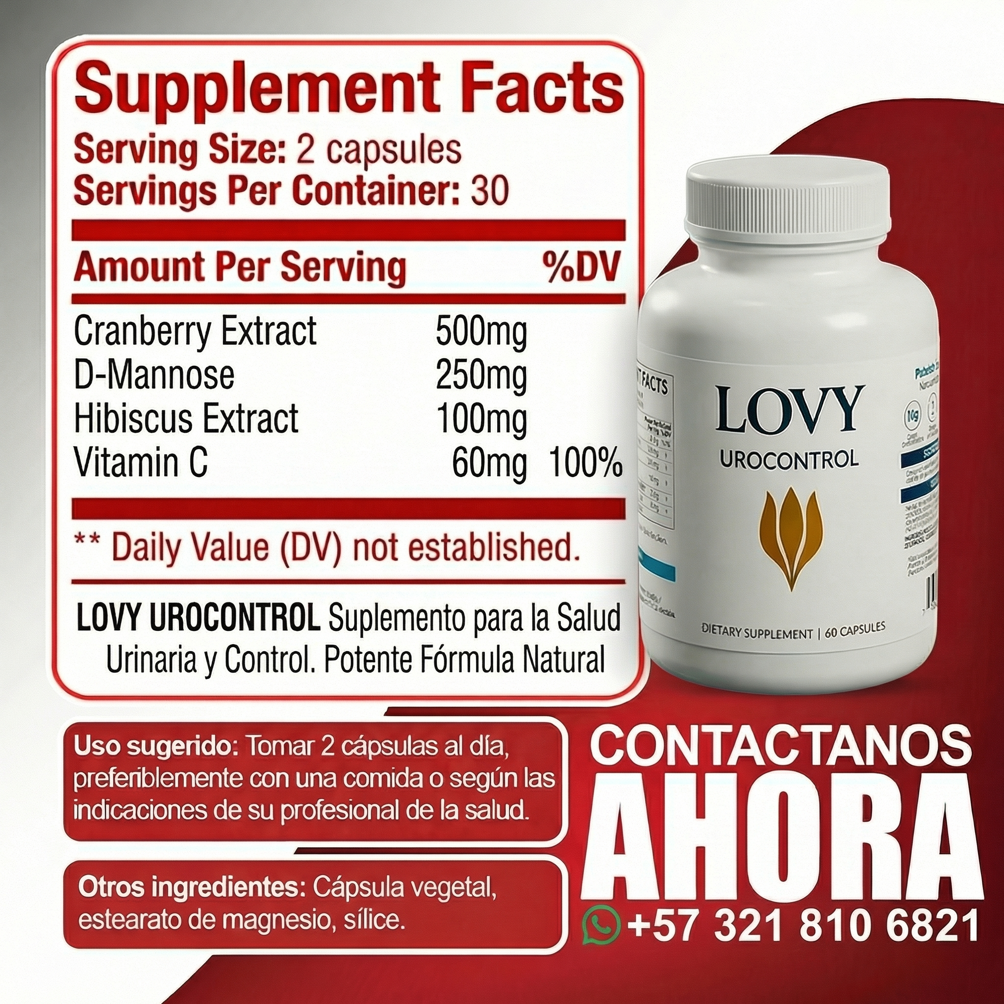 Kovgocy Lovy Urocontrol 60 Capsulas